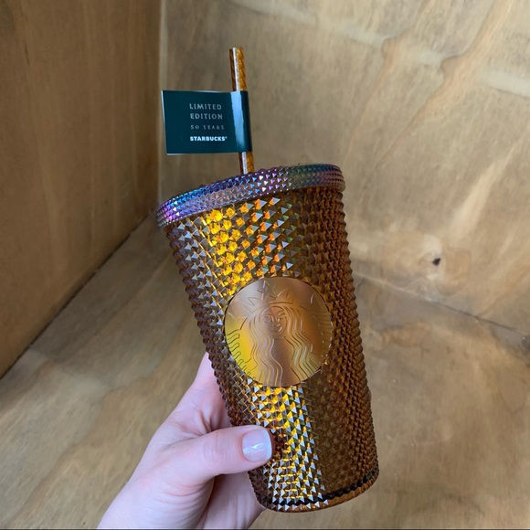 Starbucks grande honeycomb gold studded 2021